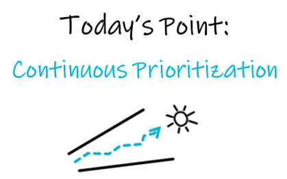 Continuous Prioritization